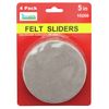 4 PC 5" Round Felt Furniture Sliders