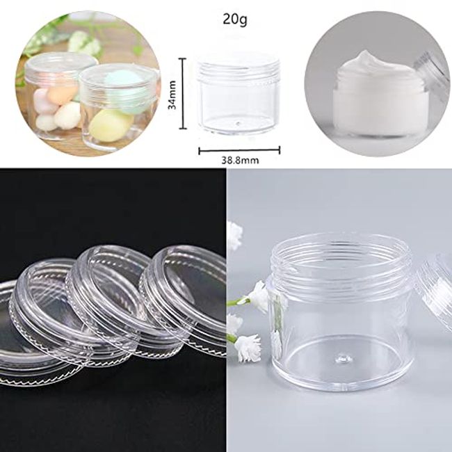 Plastic Bead Storage Containers Set Jars