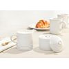 Le Creuset Stoneware Vancouver Mug, 14 oz., White