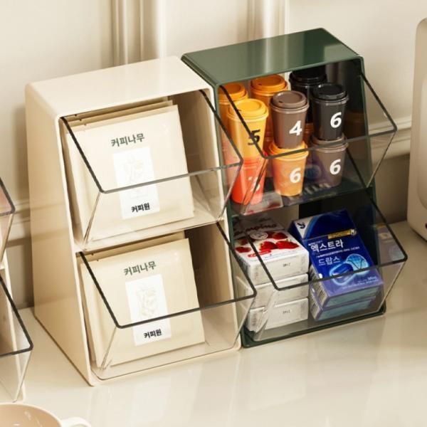 Home cafe storage storage box capsule coffee tea bag organizer various snacks nuts storage organizer various storage items