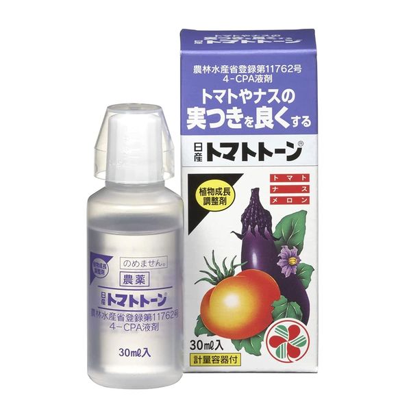 Sumitomo Chemical Garden Plant Growth Regulator, Nissan Tomato Tone, 1.0 fl oz (30 ml), Tomato, Eggplant, Melon, Promotes Fruit