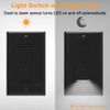 4 Pack Illuminated Light Switch, Lightswitch with LED Night Light, Automatic On/Off Sensor, Single Pole Switch, 15Amp 120/277Volt,Black