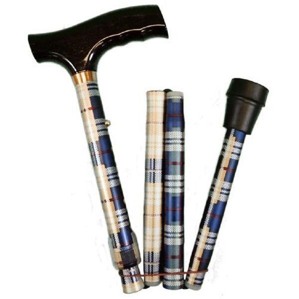 Folding Adjustable Walking Sticks - Tartan 33-37" [Electronics]