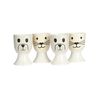 KitchenCraft KCEGGCD4PC Egg Cup Set, Porcelain