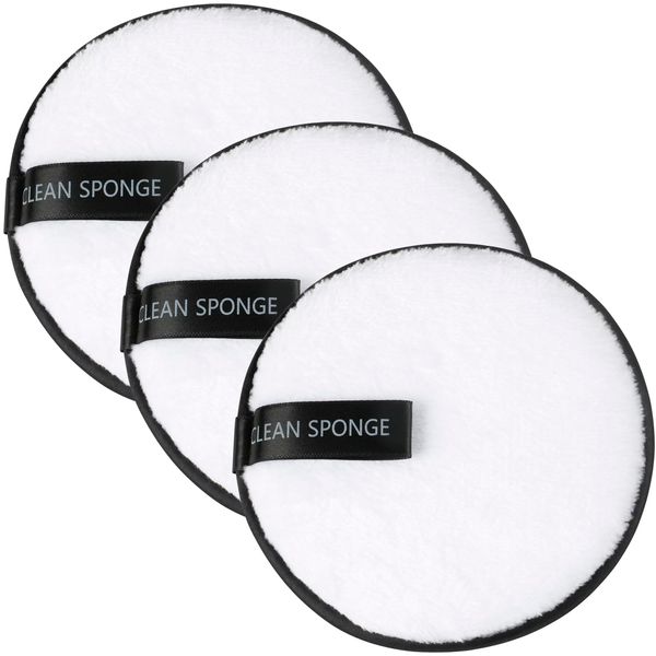 TRIXES Reusable Microfibre Make-Up Pads Pack of 3 - White