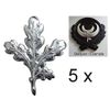 5 x Oak Leaves for Wedge Trophies
