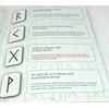 Carnelian Etched Gemstone Elder Futhark Rune Set with Booklet
