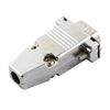 sourcing map DB9 RS232 Serial 9 Pin Connector Metal Cover Shell Hood