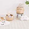 Sass & Belle Grey Pom Pom Basket