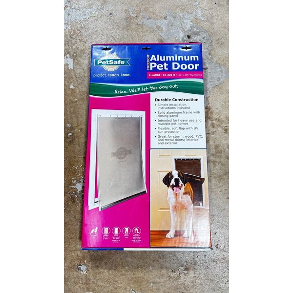 PetSafe Freedom Aluminum Pet Doors White, Small, Medium, Large & X-Large