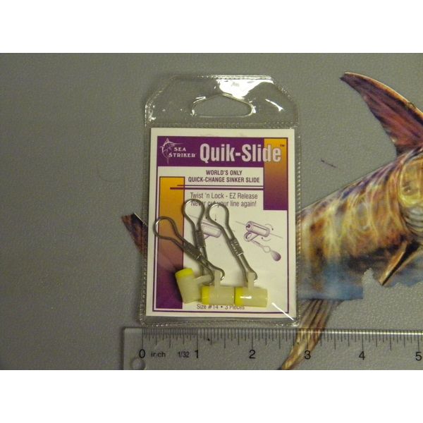 Sea Striker Quik-Slide | Quick Change Sinker Slides with Twist n’ Lock with #14 Link