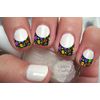 Sugar Skull French Tips Nail Art Decals Set 3