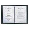 SIGEL SM207 Menu folder with elastic cord,with 2 transparent pockets for 8 sheets DIN A5, embossing Menu, anthracite