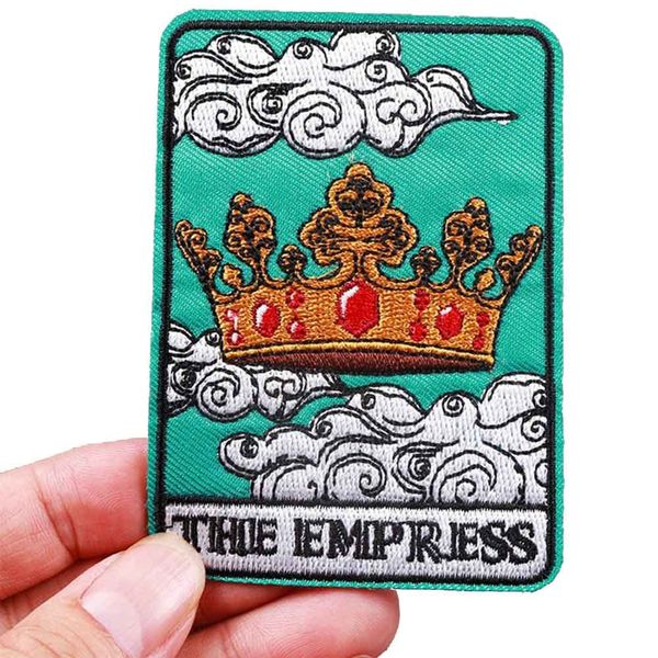 The Empress Tarot Card Fortune Telling 3.6" Iron On Embroidered Thermoadhesive Patch for Clothing