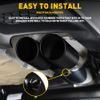 Black Car Rear Dual Exhaust Pipe Tail Muffler Tip Auto Accessories Replace Kit