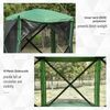 7'x7' Pop Up Camping Canopy Tent with Ventilating Mesh, Carry Bag