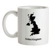 United Kingdom Silhouette - 10oz - Ceramic Mug for Coffee/Tea
