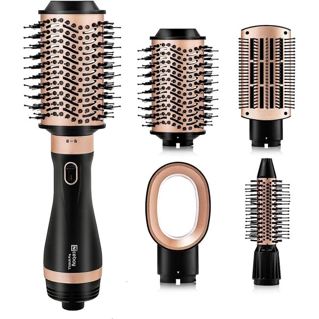 ION HAIR DRYER BRUSH BLOWER SALOON TRAVEL DETACHABLE DESIGN CERAMIC COATING KIT