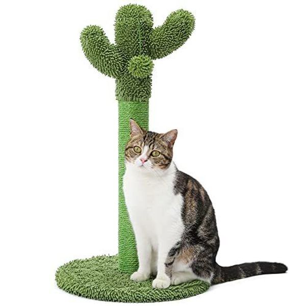 Made4pets Cat Scratching Post Cactus Cat Scratcher Kitten Scratch Post With Sisa