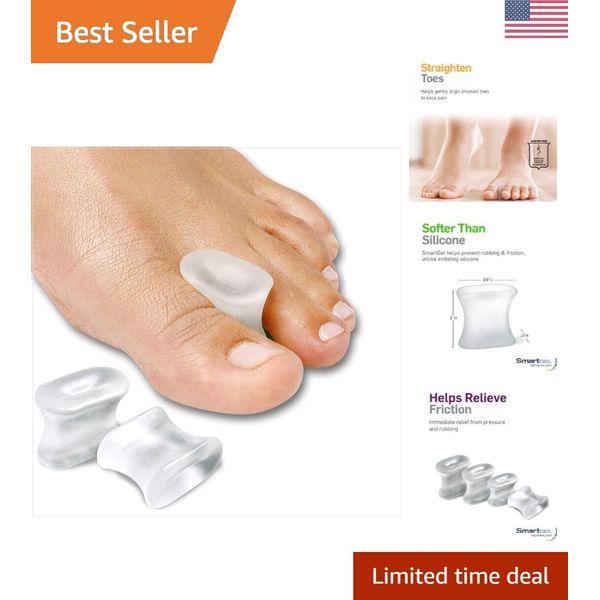 Gel Toe Separators & Bunion Spacers - Immediate Instant Relief - Nourishes Skin