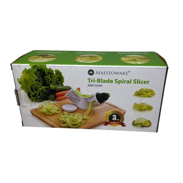 Maestoware Spiral Slicer Tri-Blade BPA free Dishwasher Safe