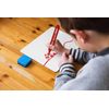 JMS we create smile Whiteboard Drywipe Bullet Tip Fast Drying Red Markers x 10 Pcs
