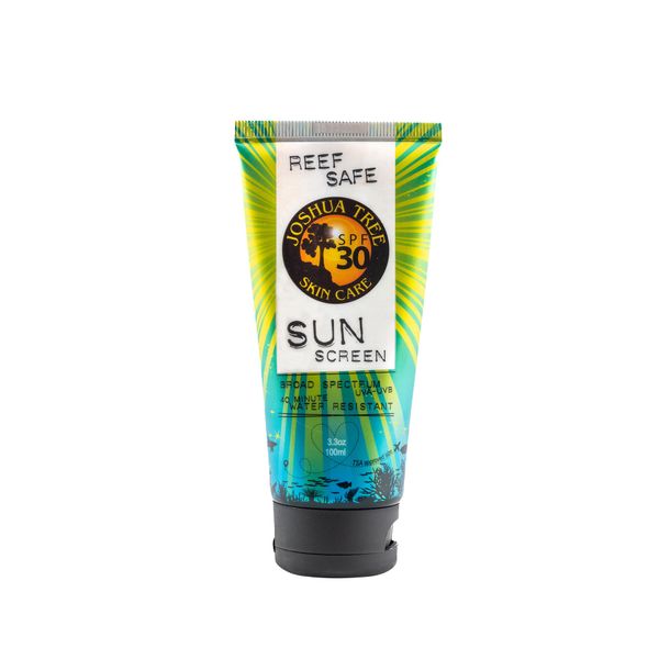 Joshua Tree SPF 30 Reef Safe Organic Sun Screen Lotion with Clear Zinc and Aloe (3.3 oz.)