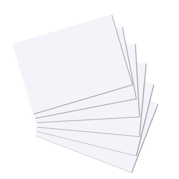 White A5 Blank Card Pack of 80 Sheets