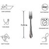 60 Pieces Stainless Steel Dinner Forks Flatware Tableware Set Kitchen 7.25 inch