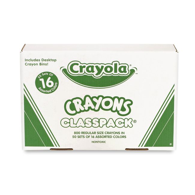 Crayola Crayons, Bulk School Supplies For Kids, 24 Count Crayon Box Pack Of  6, Assorted Colors 