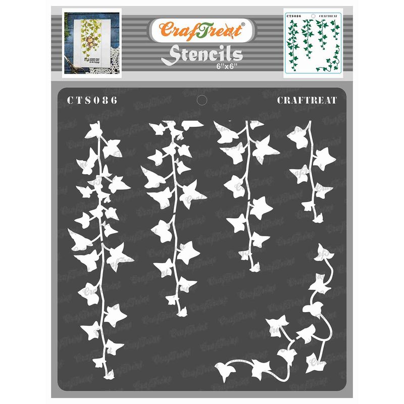 Picture Idea: Craftreat Ivy Stencils For Painting Furniture Flowers