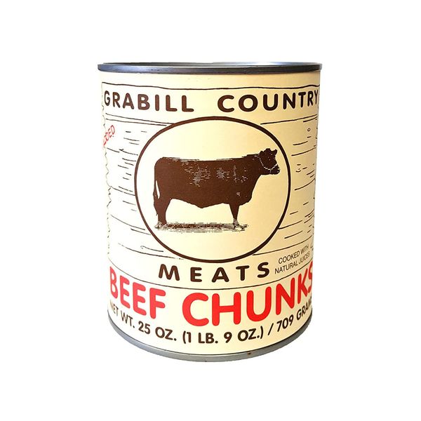 Canned Beef Chunks, Favorite Amish Food, 25 Oz. (Pack of 6)