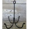 4 ARM WROUGHT IRON HERB HOOK - Amish Hand Forged Hooks Primitive Drying Rack USA