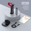 TEEMI 2D Bluetooth Barcode Scanner with Smart USB Cradle Wireless UPC Reader QR Code Scanner 2-in-One Handheld and Handsfree Scanning for Retail, Warehouse, Library, Easy Swap Replaceable Battery (2D)