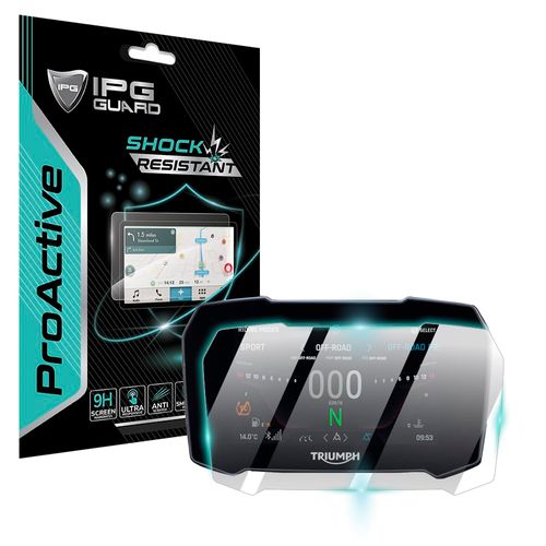 IPG Proactive Compatible with Triumph 2020 Tiger 900 GT/Rally Motorcycle Instrument Cluster Speedometer 9H Hardness Screen Protector Nano Ceramic Film Ultra Responsive for Tiger900GT