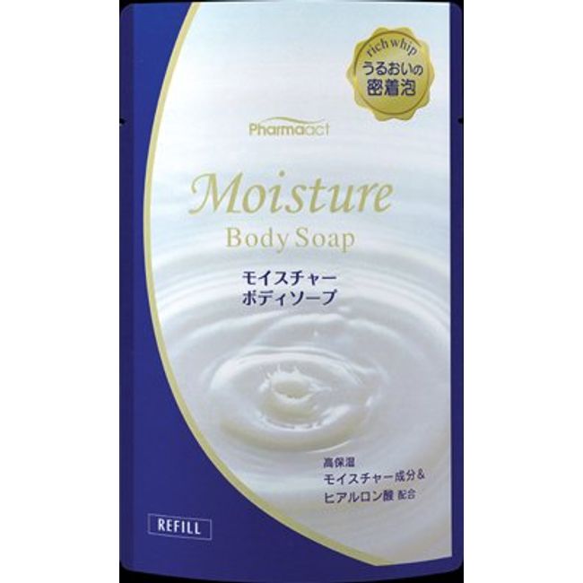 Kumano Oil Pharmact Moisture Body Soap Refill, 13.5 fl oz (400 ml) x 24 Piece Set