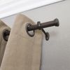 Decopolitan End Cap Single Rod Set, 18 to 36-Inch, Toasted Copper