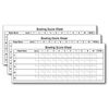 Bowling Score Pads (3-Pack) 3.5" x 8.5" 50-Sheets Notepads