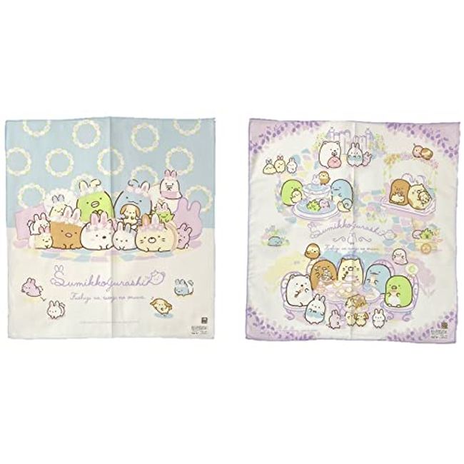 2022 Sumikko Gurashi Napkin Set of 2 Sumikko Character Napkin Kids Girls San-X Sumikko Character 16.9 x 16.9 inches (43 x 43 cm) Lunch Cloth