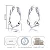 Philip Jones Sterling Silver Twist Hoop Earrings