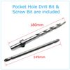 Pocket Hole Jig Master System Kit Carpenter Joinery Woodworking Carving Tools