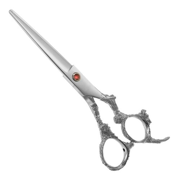 VOCOSTE Hair Scissors, Hair Cutting Scissors, Professional Barber Scissors, Stainless Steel Razor, 6.5&quot; Long, Silver