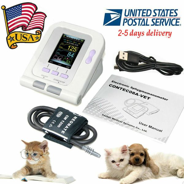 VET Animal Pets Digital Blood Pressure Monitor 6-11cm NIBP Cuff, USB PC Software