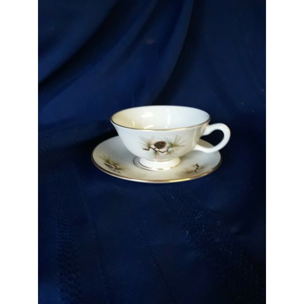 Lenox  PINE,  Cup & Saucer