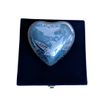 Well Blessed Small Blue Engraved Flying Birds Heart Keepsake Cremation Urn