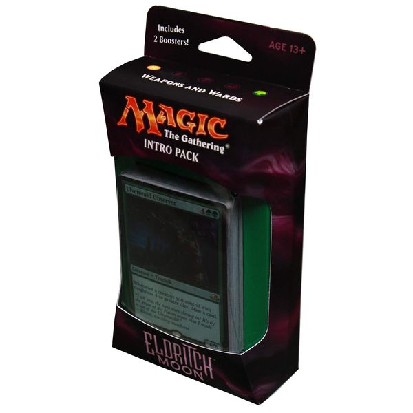Magic the Gathering: MTG Eldritch Moon: Intro Pack / Theme Deck: Weapons and Wards (includes 2 Booster Packs & Alternate Art Premium Rare Promo)