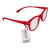 B+D Dot Readers +1.00 Red Reading Glasses Rubberized Compact Folding with Case