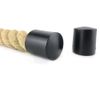 RopeServices UK 24mm Powder Coated Black Decking Rope End Cap, Deck Post End Fixing Post Fitting