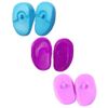 3 Pairs Reusable Silicone Ear Covers Hairdressing Dye Coloring Ear Cover Waterproof Hair Dye Cover Protector for Home Shower Bathing Salon Shop (Color Random)