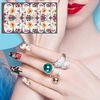 Mwoot 12 Sheets Flower Nail Stickers, Maple Leaf Hawaii Full Nail Wraps, Nail Polish Strips Stickers, Nail Art Adhesive Decoration with Nail File for Women DIY